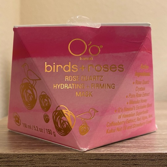 O'o Hawaii Birds + Roses Rose Quartz Hydrating + Firming Mask NWT - Picture 15 of 15